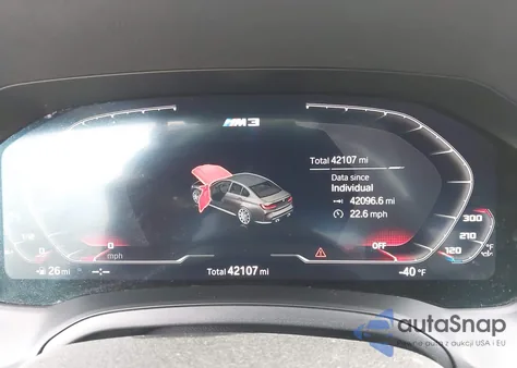 2022 BMW M3 Sedan z USA, uszkodzony, nr VIN WBS53AY03NFM89739